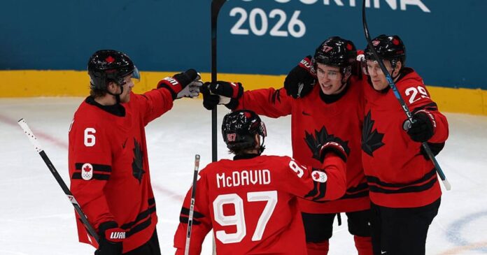 Canada x França: atualizações do hóquei nas Olimpíadas de Inverno 2026