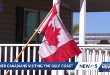 Turistas canadenses diminui e impacta os negócio de Golfo da Flórida