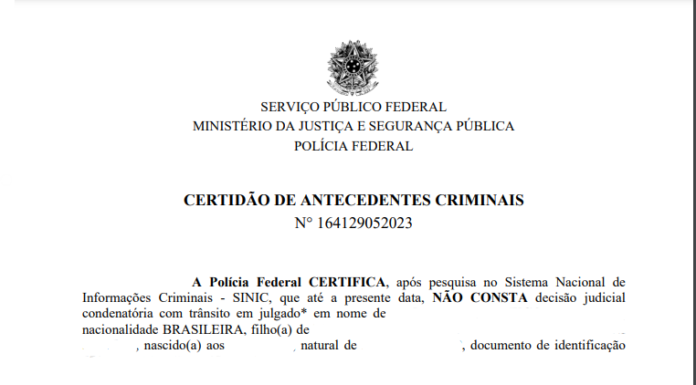Certificado de antecedentes criminais para imigrar: guia completo Certificado de antecedentes criminais para imigrar: guia completo